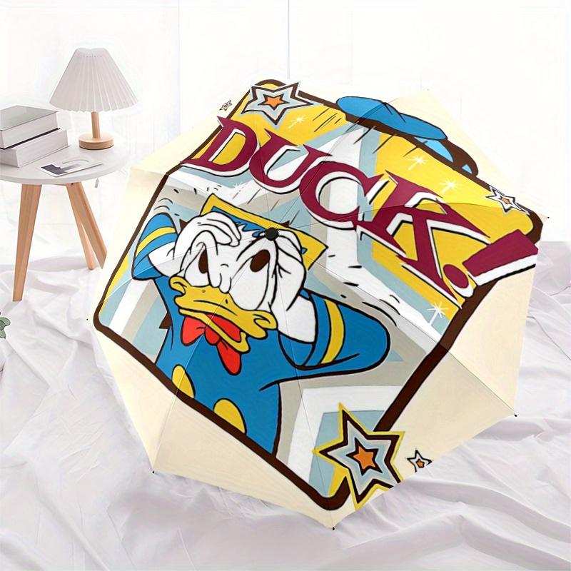 1pc Funny Donald Duck Automatic 3-Fold Umbrella Design, Cute Cartoon Pattern, Portable Outdoor Umbrella, Perfect, Holiday Gift for fans.D052
1pc Funny Donald Duck Automatic 3-Fold Umbrella Design, Cute Cartoon Pattern, Portable Outdoor Umbrella, Perfect, Holiday Gift for fans.D052