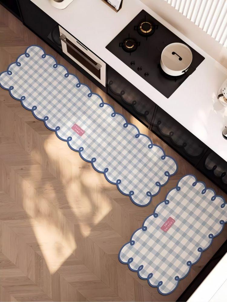 VIKAMA 1/2PC Simple Checkerboard Kitchen Special Dialgae Mud Absorbent Anti-Fouling Anti-Slip, Dirt-Resistant Carpet Home Decor 40x60cm 16x24inch
VIKAMA 1/2PC Simple Checkerboard Kitchen Special Dialgae Mud Absorbent Anti-Fouling Anti-Slip, Dirt-Resistant Carpet Home Decor 40x60cm 16x24inch