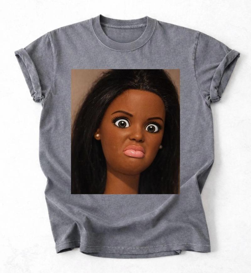 Funny African American Disgusted Black Doll Face Meme Shirt Summer Unisexs and Womens Loose and Breathable Tshirt Top S
Funny African American Disgusted Black Doll Face Meme Shirt Summer Unisexs and Womens Loose and Breathable Tshirt Top S
