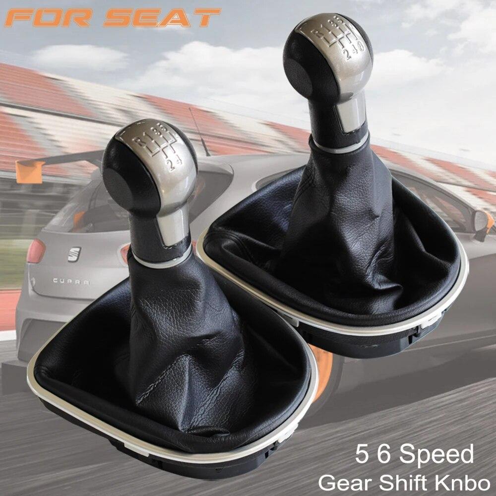 Gear Shift Knob Lever Shifter 5 6 Speed ABS With Leather Gaiter Complete Sets For Seat Altea 2004-12 Leon II 2005-12 Toledo III
Gear Shift Knob Lever Shifter 5 6 Speed ABS With Leather Gaiter Complete Sets For Seat Altea 2004-12 Leon II 2005-12 Toledo III