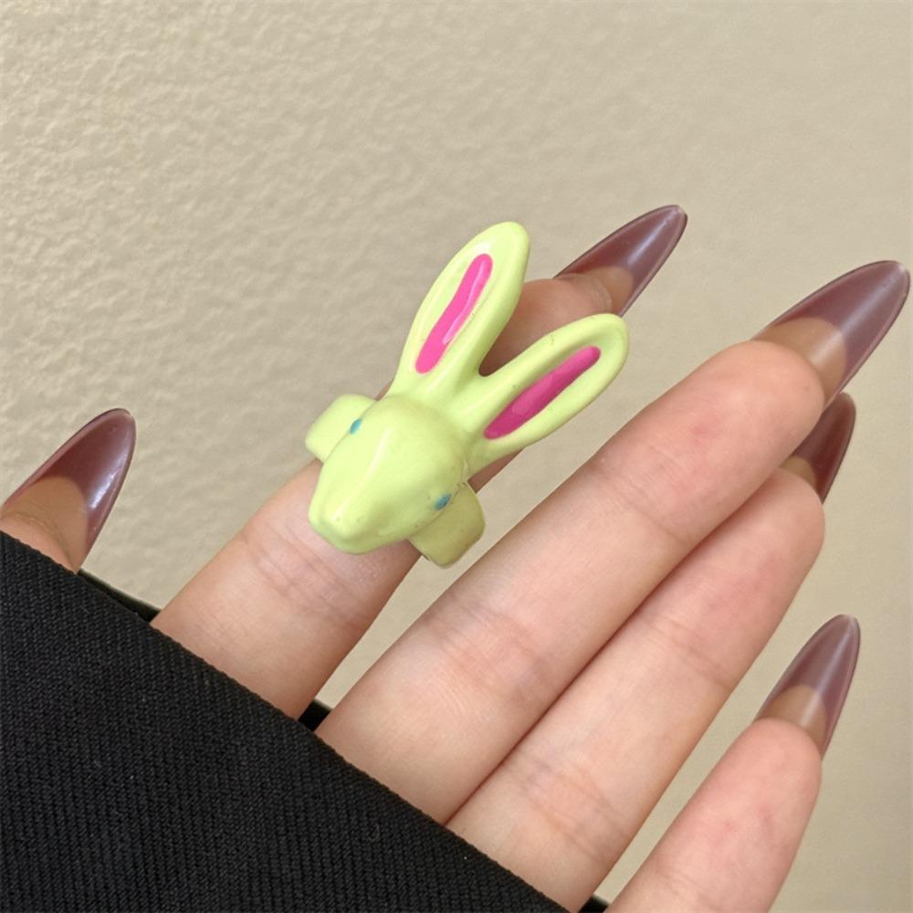 Geometric Rabbit Drip Oil Ring Macaron Color Chunky Enamel Ring Funny Exaggerated Ring Gift светло-зеленый
Geometric Rabbit Drip Oil Ring Macaron Color Chunky Enamel Ring Funny Exaggerated Ring Gift светло-зеленый