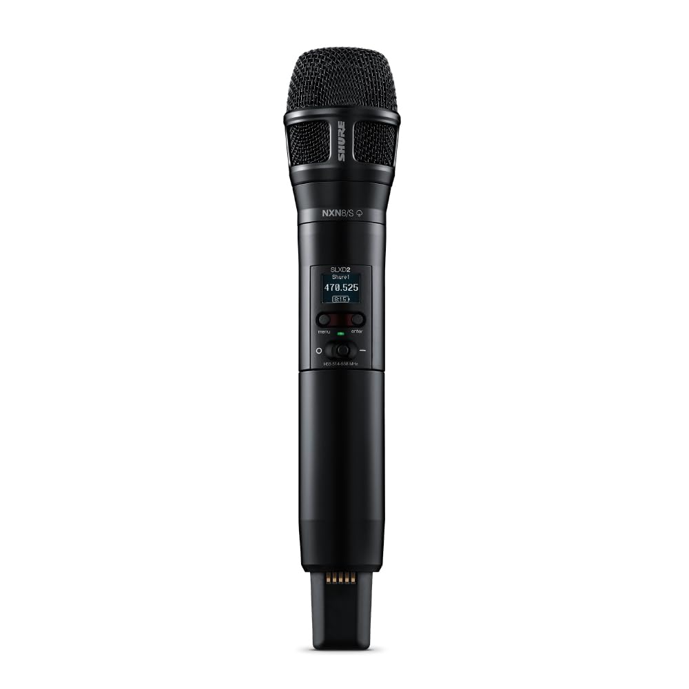SHURE SLXD2N8SB Nexadyne 8S Wireless handheld dynamic microphone with microphone capsule (transmitter): B band, maximum simultaneous use 10 channels,
SHURE SLXD2N8SB Nexadyne 8S Wireless handheld dynamic microphone with microphone capsule (transmitter): B band, maximum simultaneous use 10 channels,