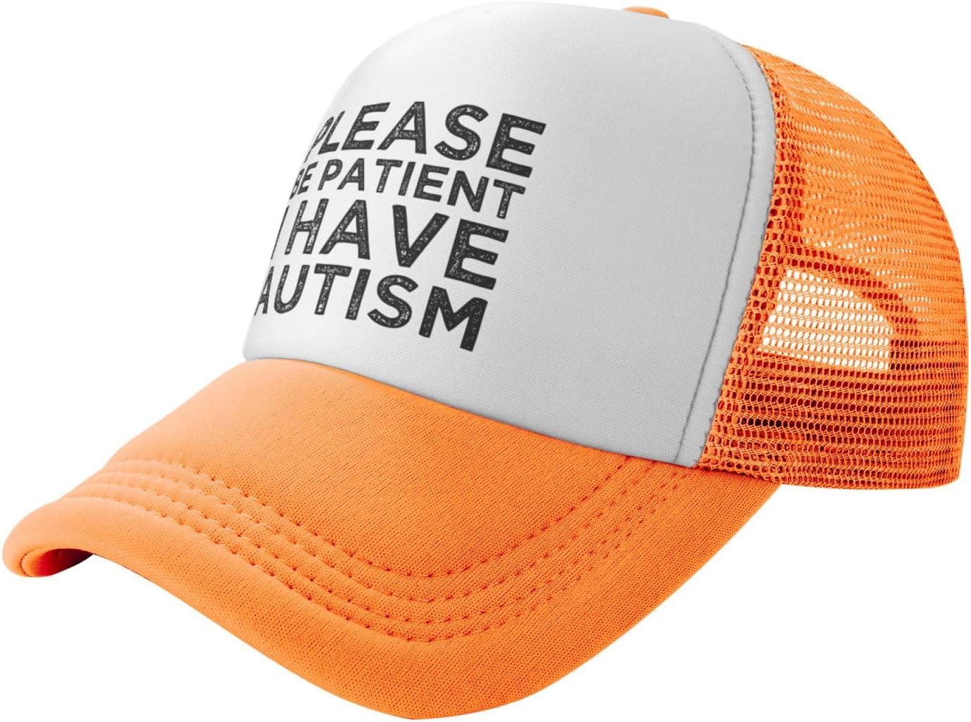 Please Be Patient I Have Autism Funny Hat Unisex Adult Trucker Caps Fishing Adjustable Cap Classic Sport Hats Black One Size
Please Be Patient I Have Autism Funny Hat Unisex Adult Trucker Caps Fishing Adjustable Cap Classic Sport Hats Black One Size