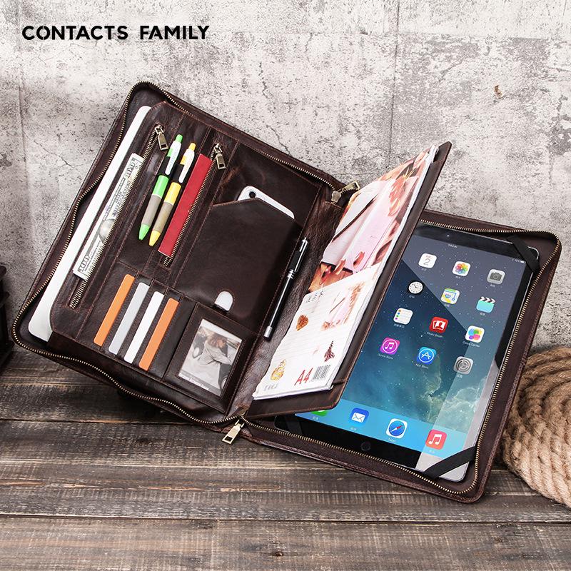 Genuine Leather iPad Pro 12.9 Case with A4 Paper Holder and Zippered Multifunctional Design iPad Pro 12.9 коричневый
Genuine Leather iPad Pro 12.9 Case with A4 Paper Holder and Zippered Multifunctional Design iPad Pro 12.9 коричневый