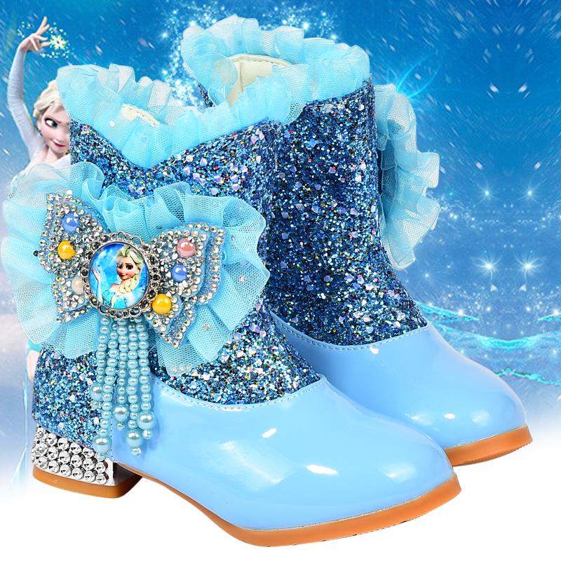 Жіночі ankle boots на високих підборах з флісовою підкладкою - Теплі бавовняні снігоступи Маленька принцеса Frozen для осені/зими Size 29 / Insole 18.8cm синій
Жіночі ankle boots на високих підборах з флісовою підкладкою - Теплі бавовняні снігоступи Маленька принцеса Frozen для осені/зими Size 29 / Insole 18.8cm синій