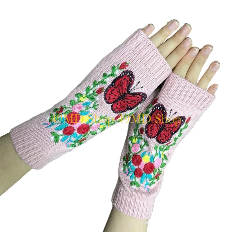 49MD Vintage for Butterfly Knitted Hand Gloves Fingerless Arm Warmer Half Finger Mittens with Thumb Hole Winter Warm Gloves
49MD Vintage for Butterfly Knitted Hand Gloves Fingerless Arm Warmer Half Finger Mittens with Thumb Hole Winter Warm Gloves