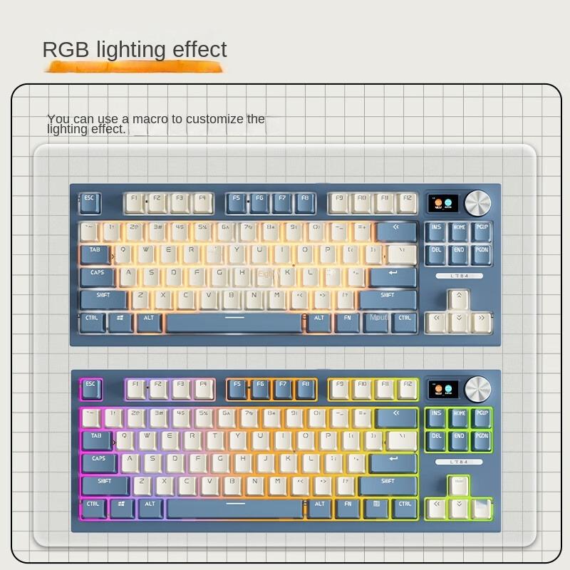 LT84 Oriental White Третий макет экзамена RGB с возможностью горячей замены игровая механическая клавиатура Беспроводная Bluetooth игровая офисная клавиатура When empty Air Force Axis
LT84 Oriental White Третий макет экзамена RGB с возможностью горячей замены игровая механическая клавиатура Беспроводная Bluetooth игровая офисная клавиатура When empty Air Force Axis