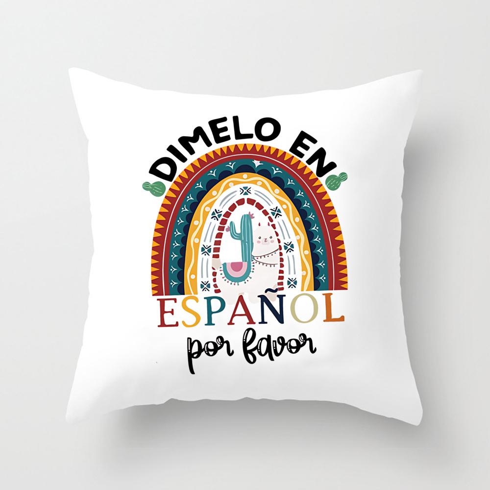 Spanish Teacher Rainbow Pillow Cover Teacher s Office Decoration Cushion Cover Back To School Maestra Thanks Gifts 450 450mm
Spanish Teacher Rainbow Pillow Cover Teacher s Office Decoration Cushion Cover Back To School Maestra Thanks Gifts 450 450mm