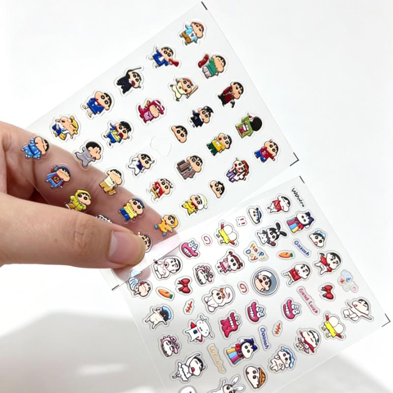 Kawaii Crayon Shin-chan Stickers 3D Embossed Anime Character Nail Decals Self-Adhesive Waterproof DIY Manicure Decor for Girls
Kawaii Crayon Shin-chan Stickers 3D Embossed Anime Character Nail Decals Self-Adhesive Waterproof DIY Manicure Decor for Girls