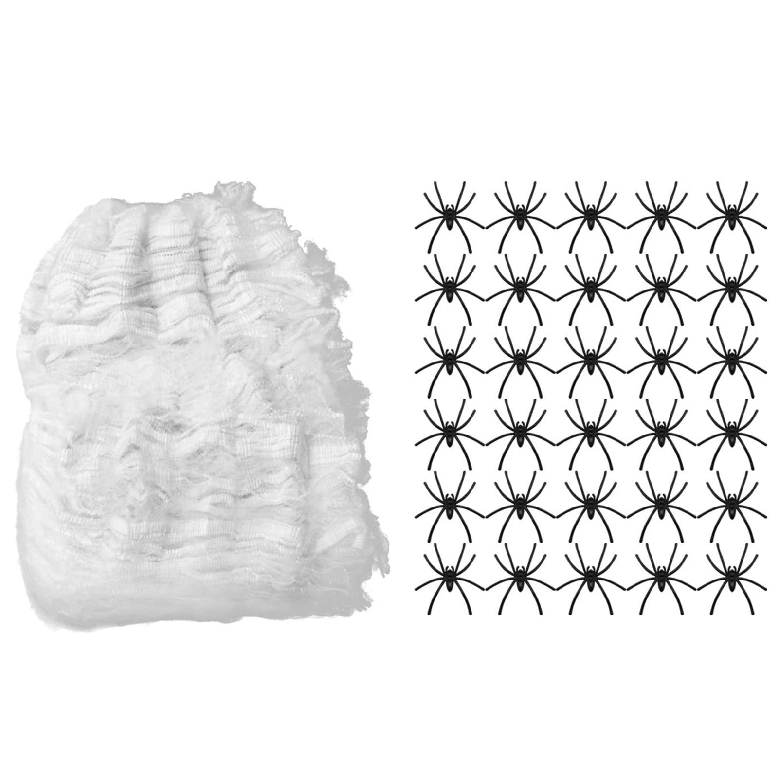 Хэллоуинская паутина, супер эластичная паутина. Украшения для Хэллоуина с 30 искусственными пауками. 
Хэллоуинская паутина, супер эластичная паутина. Украшения для Хэллоуина с 30 искусственными пауками.