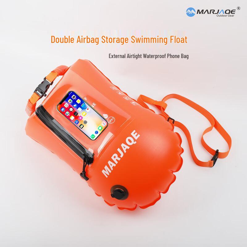 MARJAQE Dual Airbag Waterproof Swim Tow Float Dry Bag
MARJAQE Dual Airbag Waterproof Swim Tow Float Dry Bag