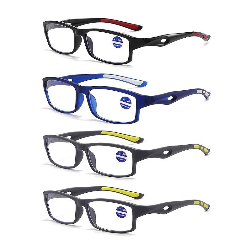 4pcs Fashion Sports Reading Glasses for Men and Women Clear Outdoor Activity Presbyopia Glasses +400
4pcs Fashion Sports Reading Glasses for Men and Women Clear Outdoor Activity Presbyopia Glasses +400