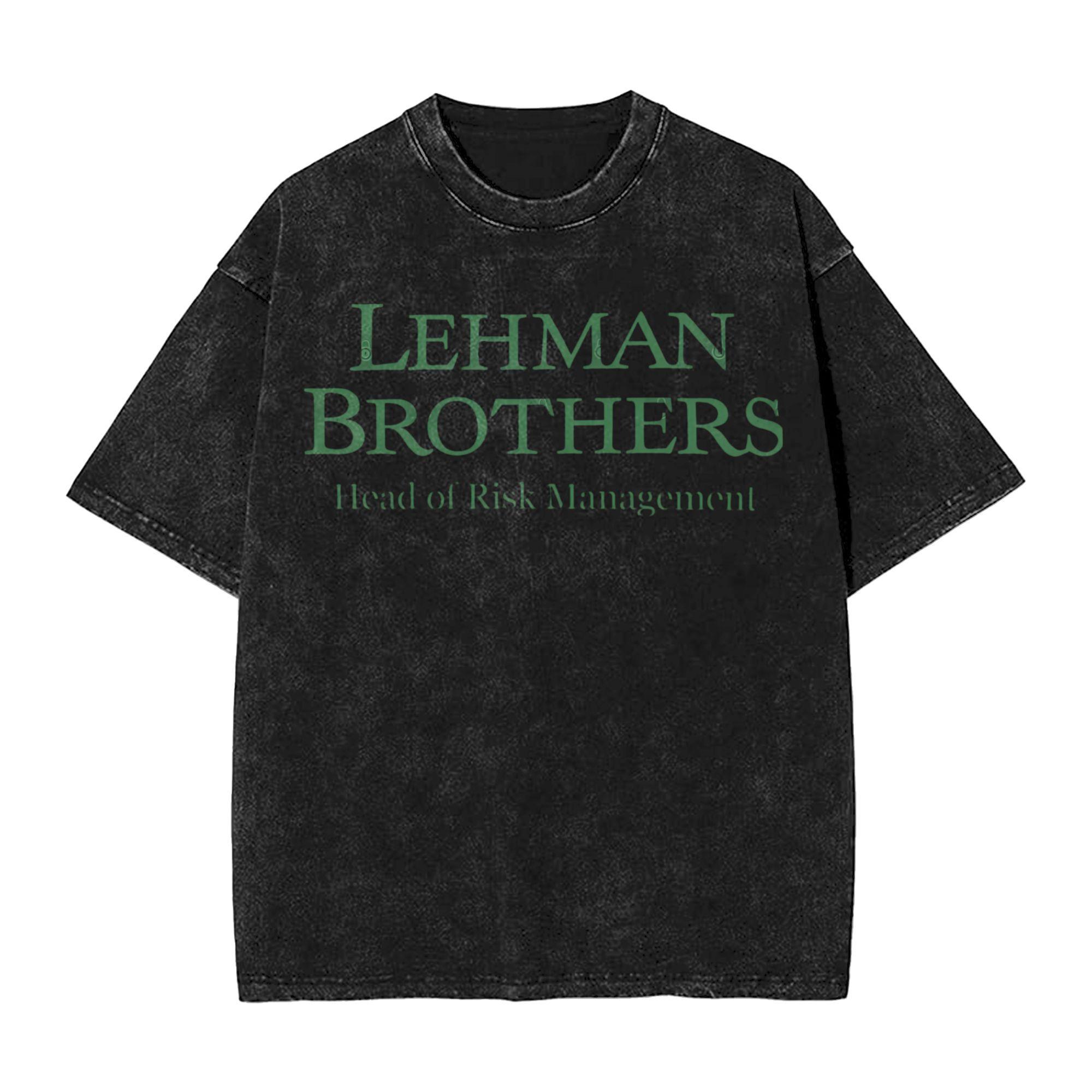 Oversized Washed T Shirt Lehman Brothers Risk Management Department Cotton T-Shirts Tee Shirt for Male Beach Tops 3XL
Oversized Washed T Shirt Lehman Brothers Risk Management Department Cotton T-Shirts Tee Shirt for Male Beach Tops 3XL