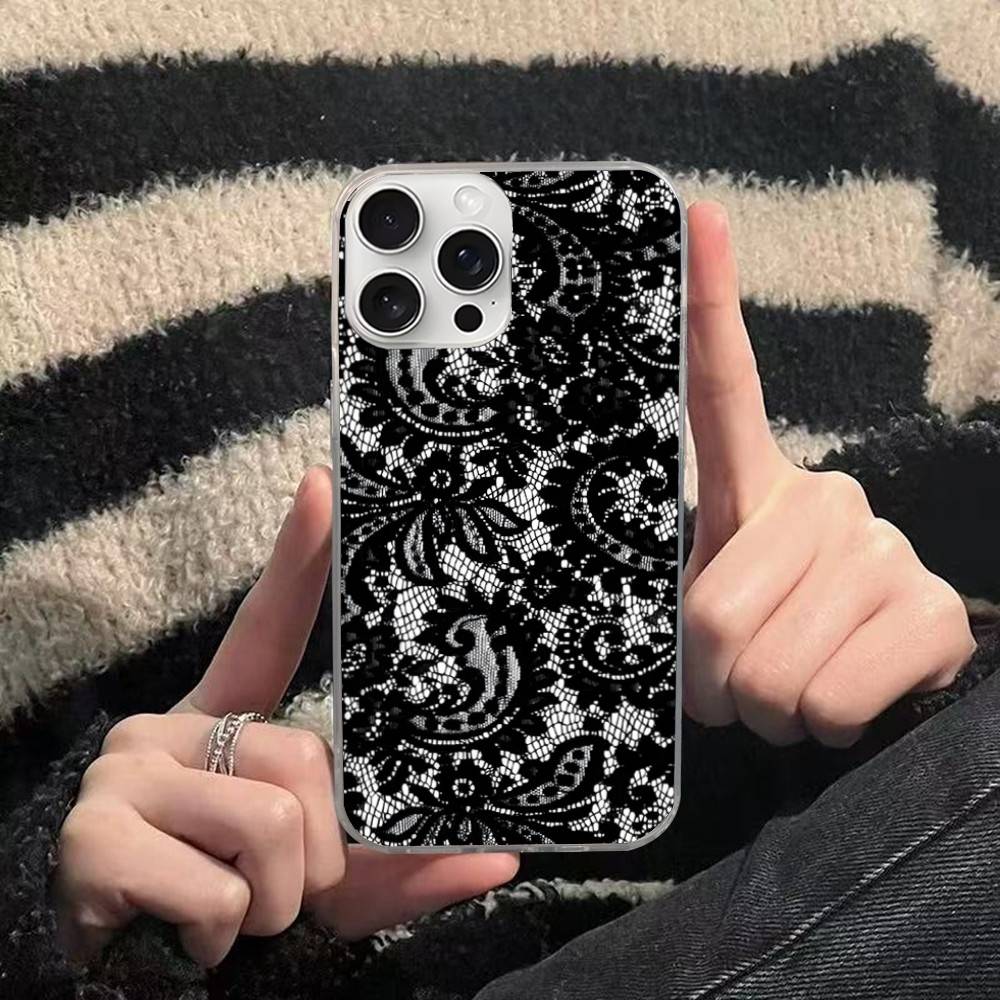Черный чехол для телефона с кружевным принтом Для iPhone 17 16 15 14 13 12 11 Plus Pro Max Сатиновое Глянцевое Поверхностное Покрытие iPhone 14
Черный чехол для телефона с кружевным принтом Для iPhone 17 16 15 14 13 12 11 Plus Pro Max Сатиновое Глянцевое Поверхностное Покрытие iPhone 14