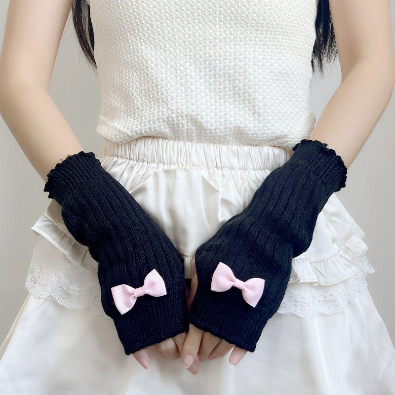 Y2g Sexy Oversleeves Retro Twist Fall and Winter Bows Japanese Style Knitting Oversleeve Arm Sleeve Fashionable All-Match Gloves Black All yards
Y2g Sexy Oversleeves Retro Twist Fall and Winter Bows Japanese Style Knitting Oversleeve Arm Sleeve Fashionable All-Match Gloves Black All yards