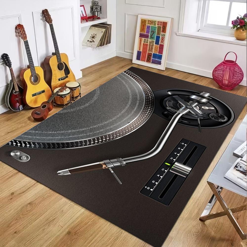 Realistic Turntable Vinyl Record Design Vintage Music Equipment Home Decor Living Room Studio Carpet Mat Rug Home Decoration 40x60CM
Realistic Turntable Vinyl Record Design Vintage Music Equipment Home Decor Living Room Studio Carpet Mat Rug Home Decoration 40x60CM