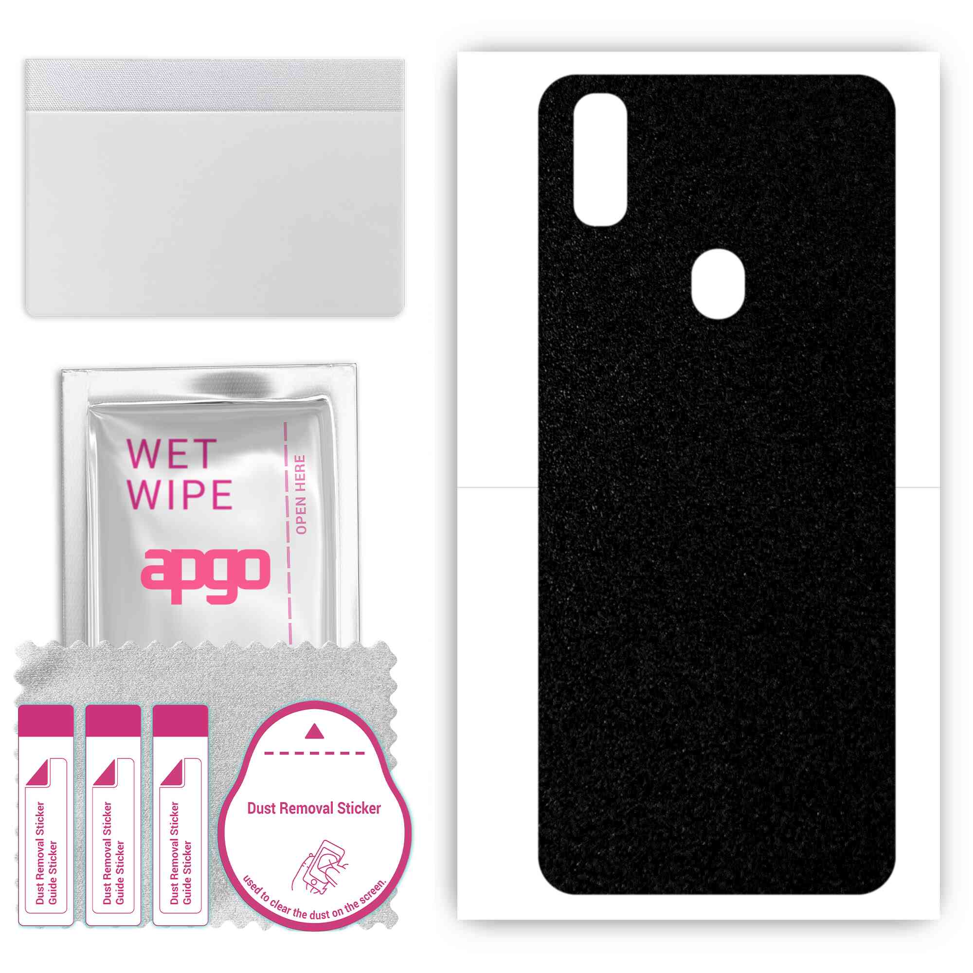 apgo Protective Skin Sticker for the back compatible with Oukitel C15 Pro, Wrap Film, Foil, Vinyl - Pattern Matte Black
apgo Protective Skin Sticker for the back compatible with Oukitel C15 Pro, Wrap Film, Foil, Vinyl - Pattern Matte Black