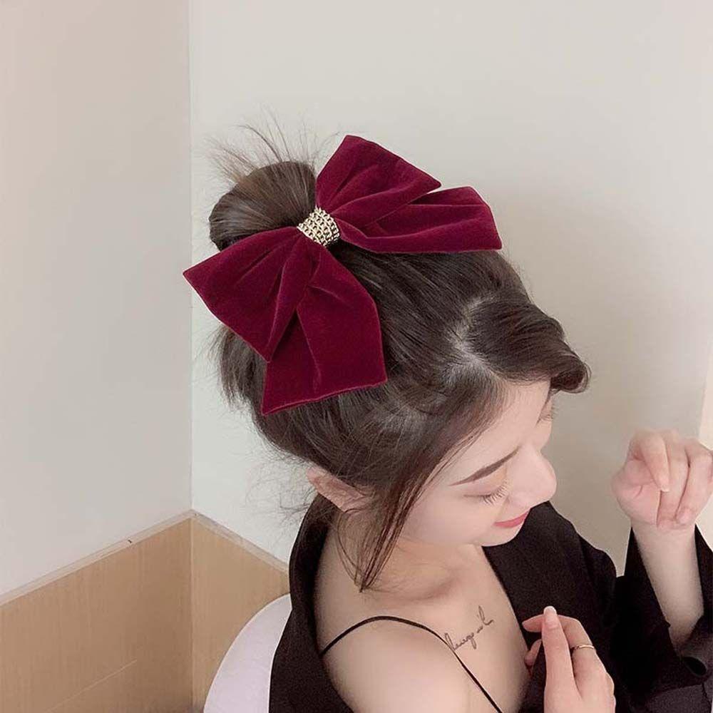 Chain Hair Ornaments Wine Red Velvet Bow Barrettes Korean Style Hair Clip Hair Clip Women Hair Pins вино красного
Chain Hair Ornaments Wine Red Velvet Bow Barrettes Korean Style Hair Clip Hair Clip Women Hair Pins вино красного