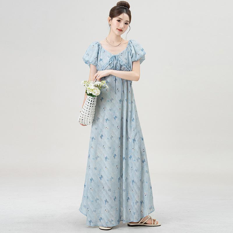 2026 Plus Size V-Neck Butterfly Print Maternity Dress with Puff Sleeves, Slimming A-Line Skirt L
2026 Plus Size V-Neck Butterfly Print Maternity Dress with Puff Sleeves, Slimming A-Line Skirt L