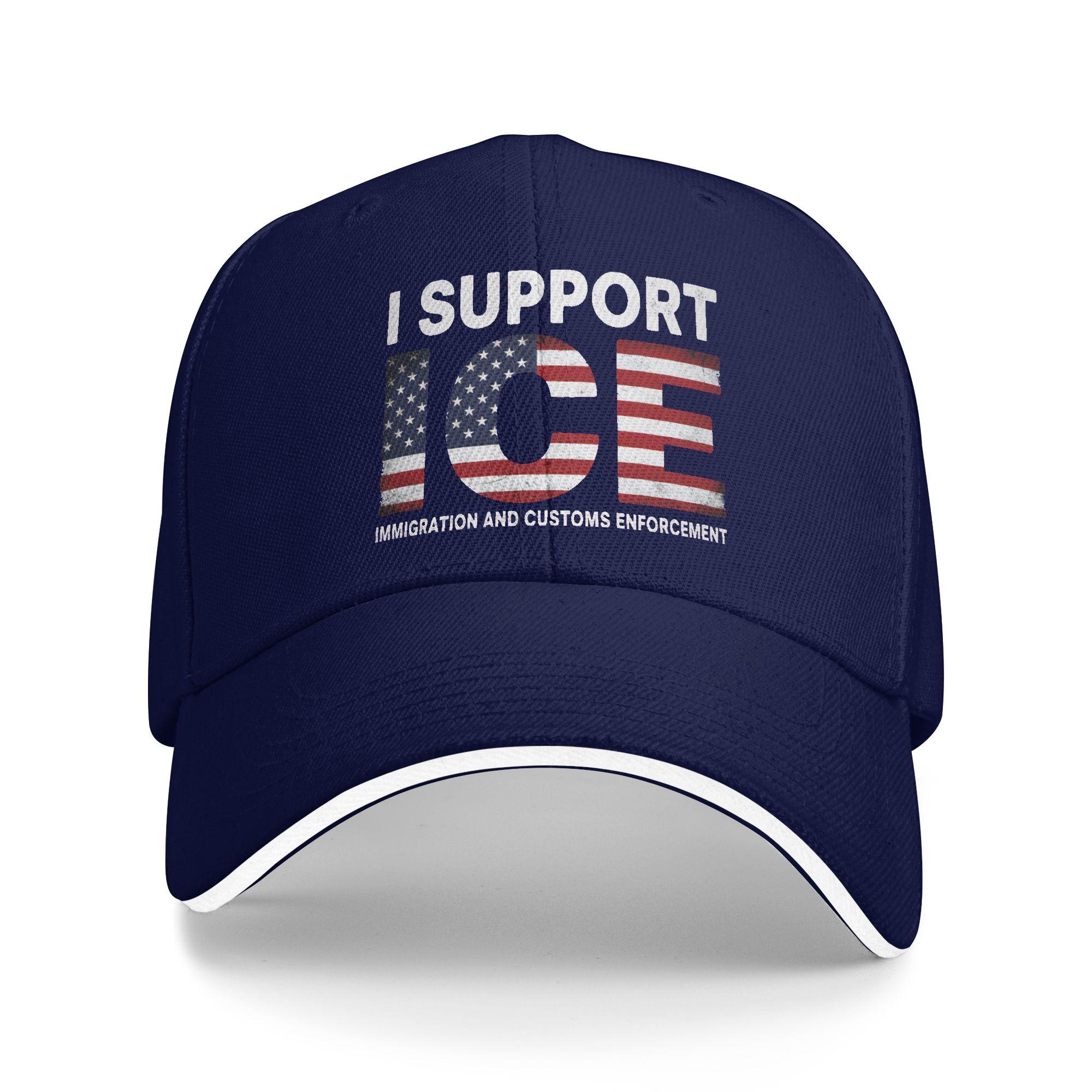 I support ICE Immigration and Customs Enforcement Sun Baseball Cap Summer Male Design Hip Hop Hats Retro Camping Baseball Caps As Picture темно-синього кольору
I support ICE Immigration and Customs Enforcement Sun Baseball Cap Summer Male Design Hip Hop Hats Retro Camping Baseball Caps As Picture темно-синього кольору