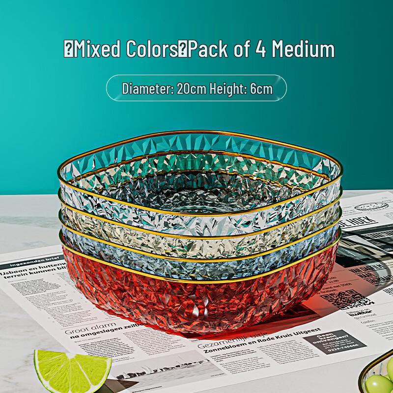 Ruhan Food-Grade PET Fruit Plate Set (8 Pcs)
Ruhan Food-Grade PET Fruit Plate Set (8 Pcs)