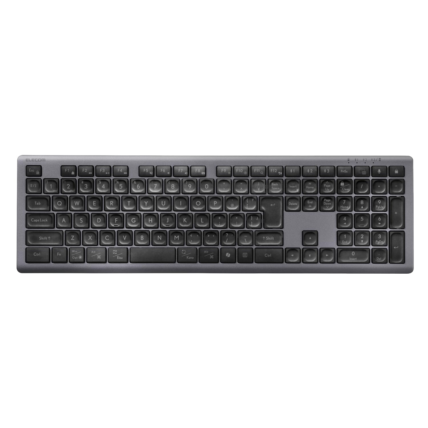 ELECOM Precisionist Wireless Thin Pantograph Full Keyboard, Bluetooth, 2.4GHz, Multi-Pairing (4 Devices), Rechargeable, Type, Size, Black, чорний
ELECOM Precisionist Wireless Thin Pantograph Full Keyboard, Bluetooth, 2.4GHz, Multi-Pairing (4 Devices), Rechargeable, Type, Size, Black, чорний