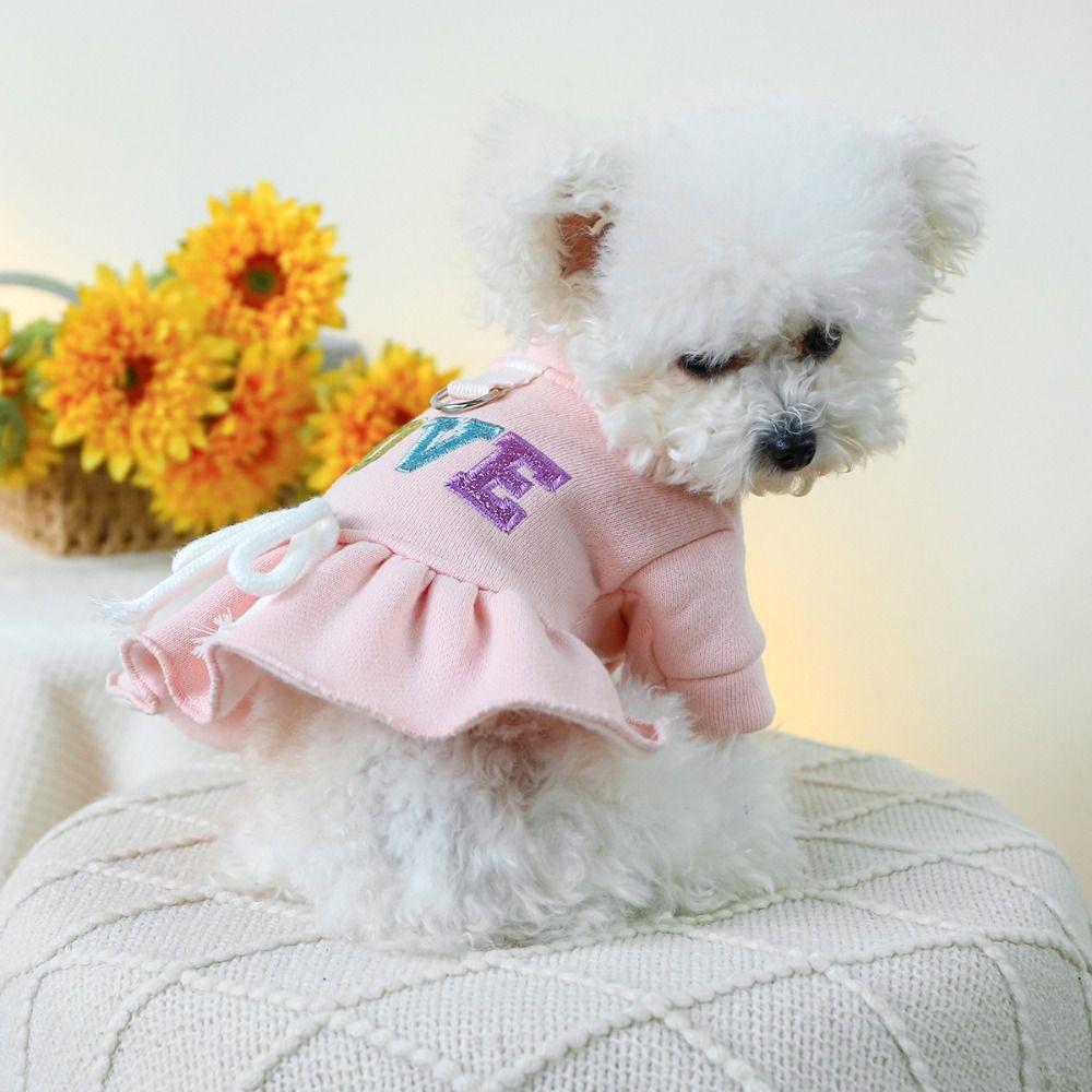 Sweet Bowknot Dog Dress Comfortable Dog Harness Dress Dog Pink Love Princess Dress Birthday Party
Sweet Bowknot Dog Dress Comfortable Dog Harness Dress Dog Pink Love Princess Dress Birthday Party