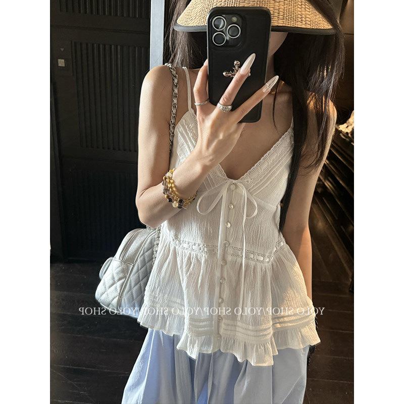 YOLO SHOP Белый кружевной пэчворк топ-камзол с V-образным вырезом Large
YOLO SHOP Белый кружевной пэчворк топ-камзол с V-образным вырезом Large