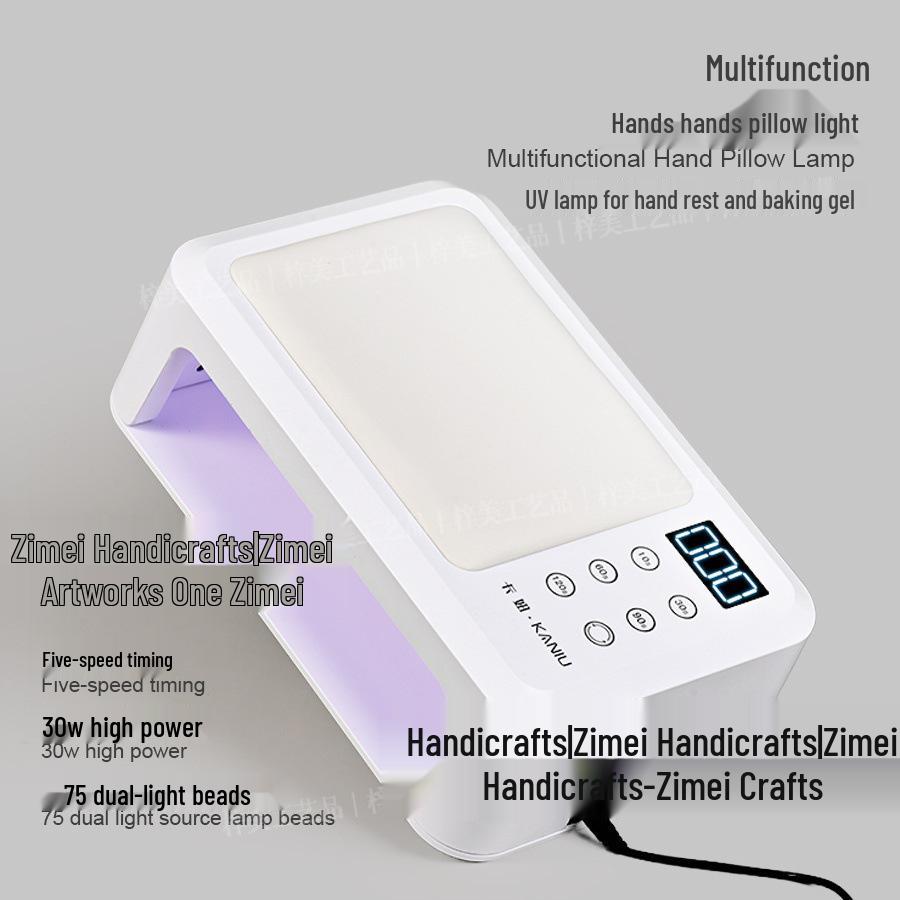 Blue Light LED Nail Lamp: 5-Second Quick-Dry with UV Hand Rest, No Darkening Effect.
Blue Light LED Nail Lamp: 5-Second Quick-Dry with UV Hand Rest, No Darkening Effect.