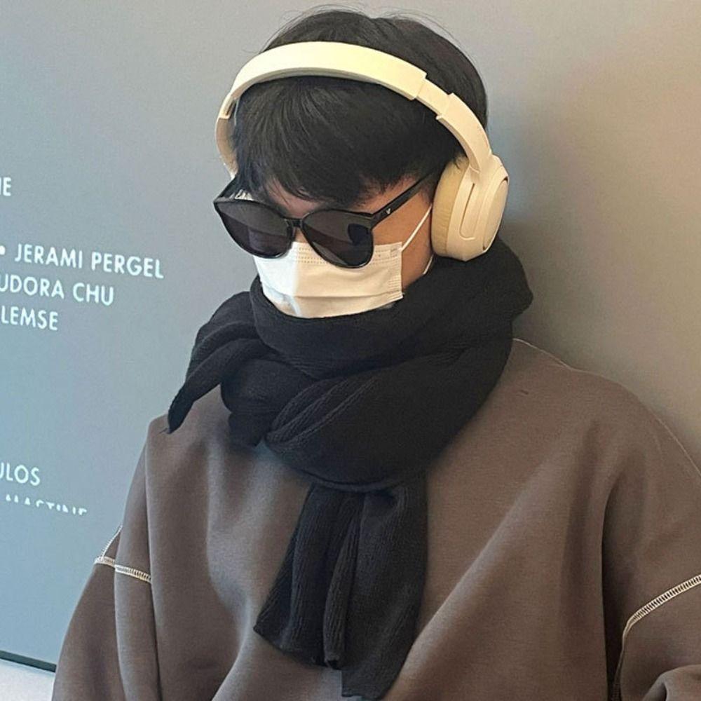 Soft Winter Cashmere Scarf Solid Color Coldproof Scarf Casual Men Wool Scarf Males сірий
Soft Winter Cashmere Scarf Solid Color Coldproof Scarf Casual Men Wool Scarf Males сірий
