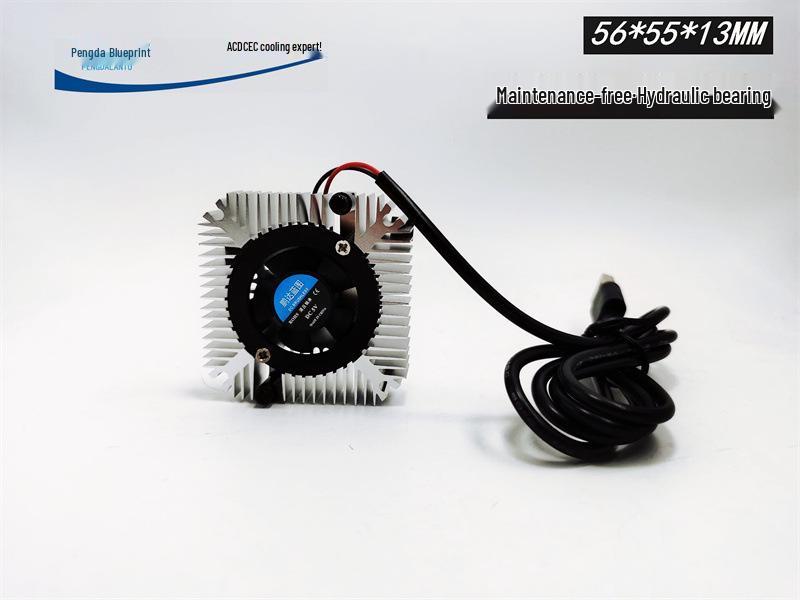 Pengda Blueprint 5613 USB 5V Безшумний охолоджуючий вентилятор з підшипником ковзання 55x56x13 мм та радіатором
Pengda Blueprint 5613 USB 5V Безшумний охолоджуючий вентилятор з підшипником ковзання 55x56x13 мм та радіатором
