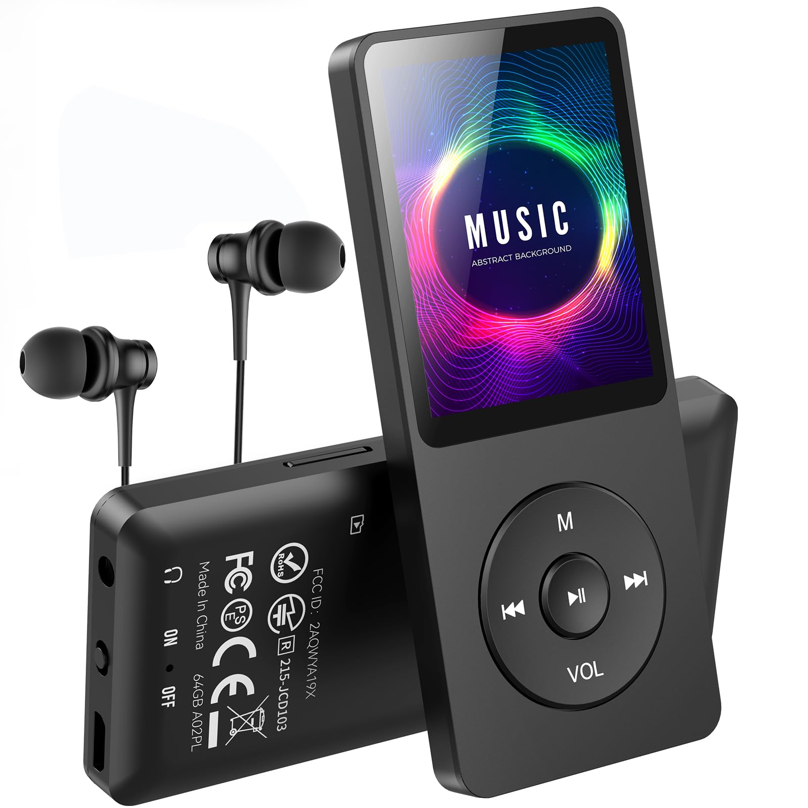 AGPTEK MP3 Player 64GB A02 Black
AGPTEK MP3 Player 64GB A02 Black