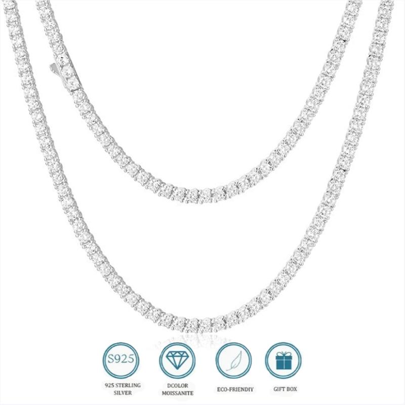 Сертифицированное GIA колье с теннисным мячом из муассанита 3–6,5 мм цвета D Покрытие белым золотом 100% серебро 925 пробы Свадебные украшения
Сертифицированное GIA колье с теннисным мячом из муассанита 3–6,5 мм цвета D Покрытие белым золотом 100% серебро 925 пробы Свадебные украшения