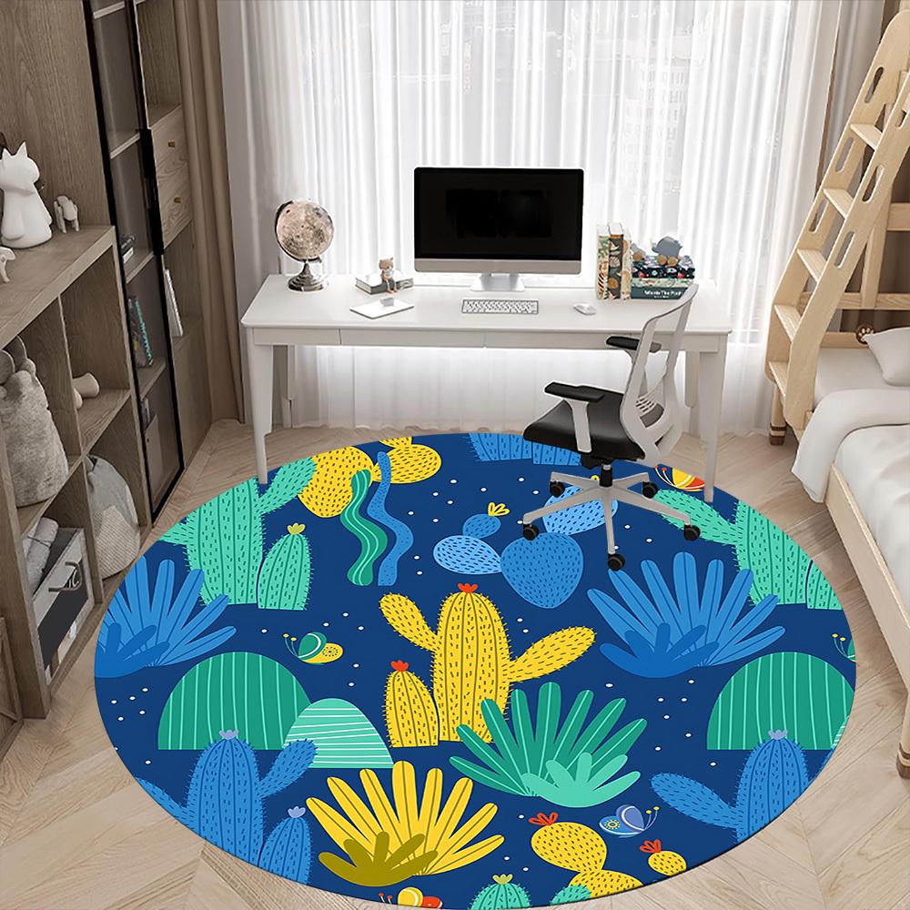 1pc Cactus Print Carpet, Round Non Slip Durable Large Size Office Carpet, Suitable for Office 80cm
1pc Cactus Print Carpet, Round Non Slip Durable Large Size Office Carpet, Suitable for Office 80cm