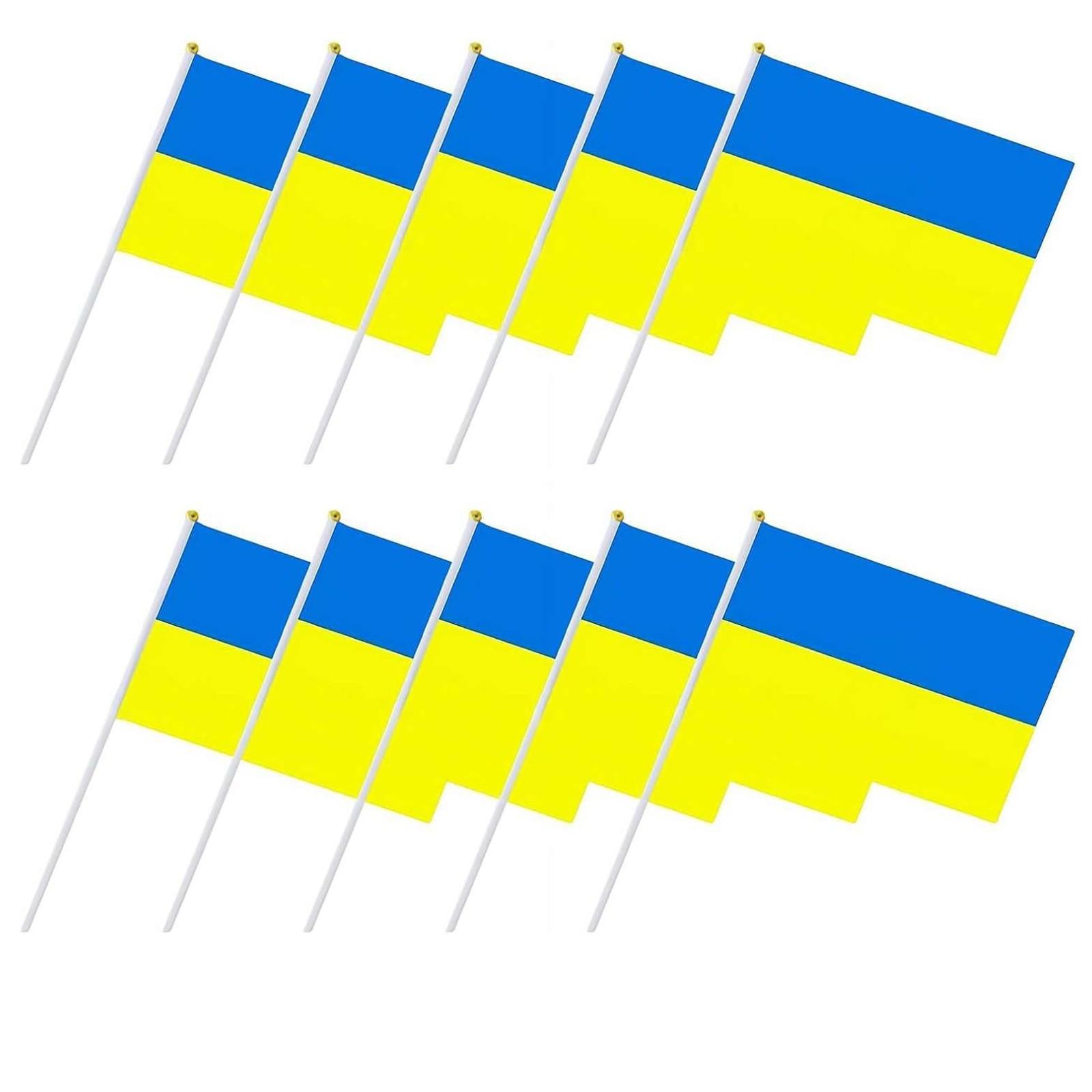 10PCS Ukraine Flag - Hand Held Flags Ukrainian Flags On Stick, For Festival Parades Decorations Party Supplies, Fade Resistant & Colors One Size
10PCS Ukraine Flag - Hand Held Flags Ukrainian Flags On Stick, For Festival Parades Decorations Party Supplies, Fade Resistant & Colors One Size