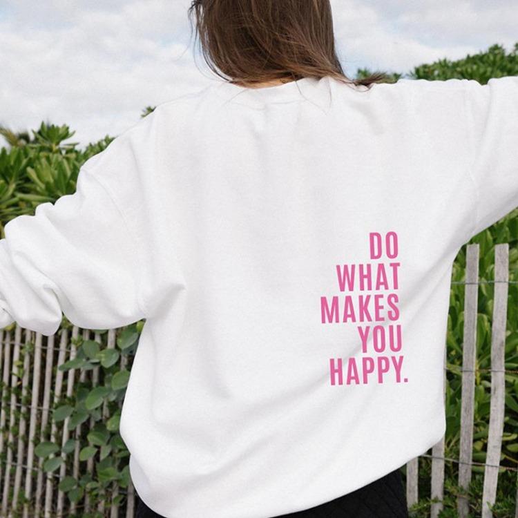 Casual Pullover Tops Funny Happy Womens Personality All Match Hip Hop O Neck Female Clothing XXL білий
Casual Pullover Tops Funny Happy Womens Personality All Match Hip Hop O Neck Female Clothing XXL білий