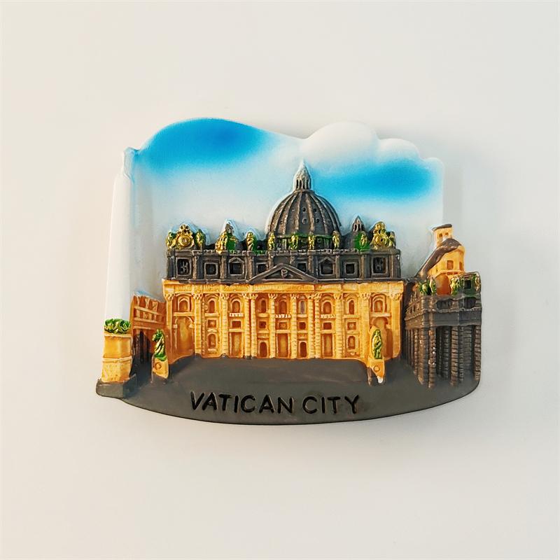 Italy Rome vatican 3D Stereoscopic Tourism souvenirs landmark buildings Resin painting decoration home refrigerator magnets
Italy Rome vatican 3D Stereoscopic Tourism souvenirs landmark buildings Resin painting decoration home refrigerator magnets