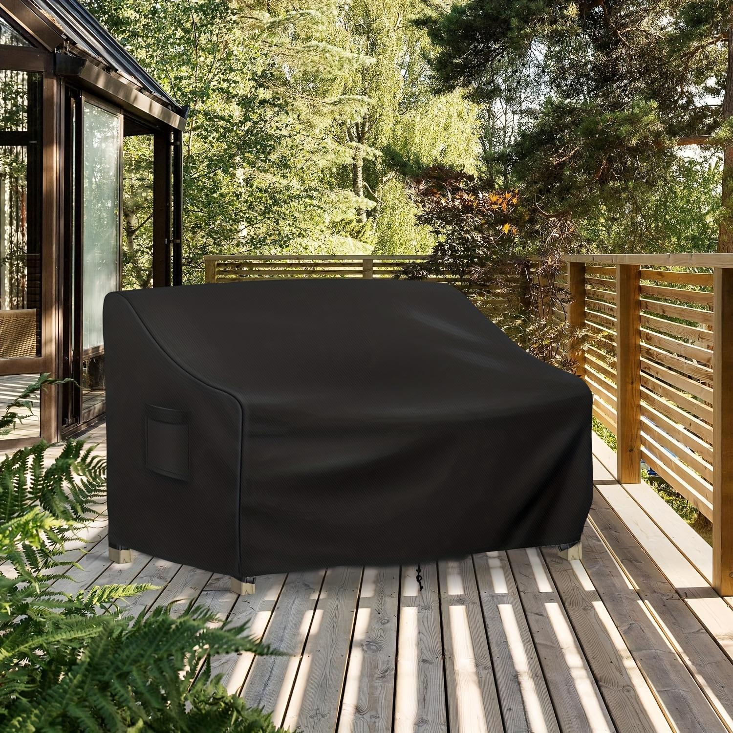 210D Outdoor Sofa Cover, A Full-season Patio Furniture Protection Cover Suitable for Gardens, Balconies, or Outdoor Spaces 134x66x89cm чёрный
210D Outdoor Sofa Cover, A Full-season Patio Furniture Protection Cover Suitable for Gardens, Balconies, or Outdoor Spaces 134x66x89cm чёрный