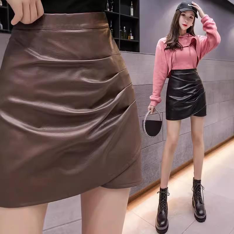 Women s High-Waist PU Leather A-Line Skirt - Autumn/Winter Fashion, Irregular Hem, Hip-Length XL
Women s High-Waist PU Leather A-Line Skirt - Autumn/Winter Fashion, Irregular Hem, Hip-Length XL