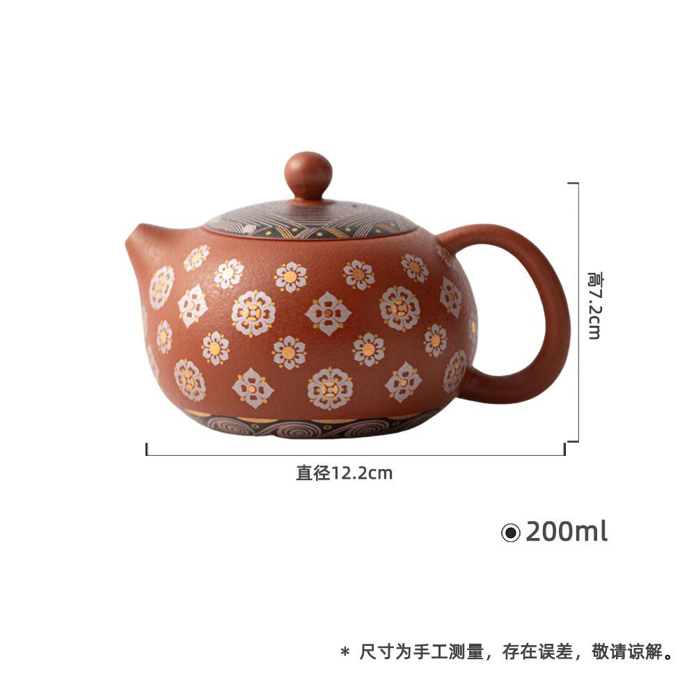 200ml Retro Purple Clay Teapots Handmade Pipa Pattern Xishi Pot Raw Ore Zhu Mud Tea Brewing Kettle Chinese Zisha Tea Set Craft
200ml Retro Purple Clay Teapots Handmade Pipa Pattern Xishi Pot Raw Ore Zhu Mud Tea Brewing Kettle Chinese Zisha Tea Set Craft