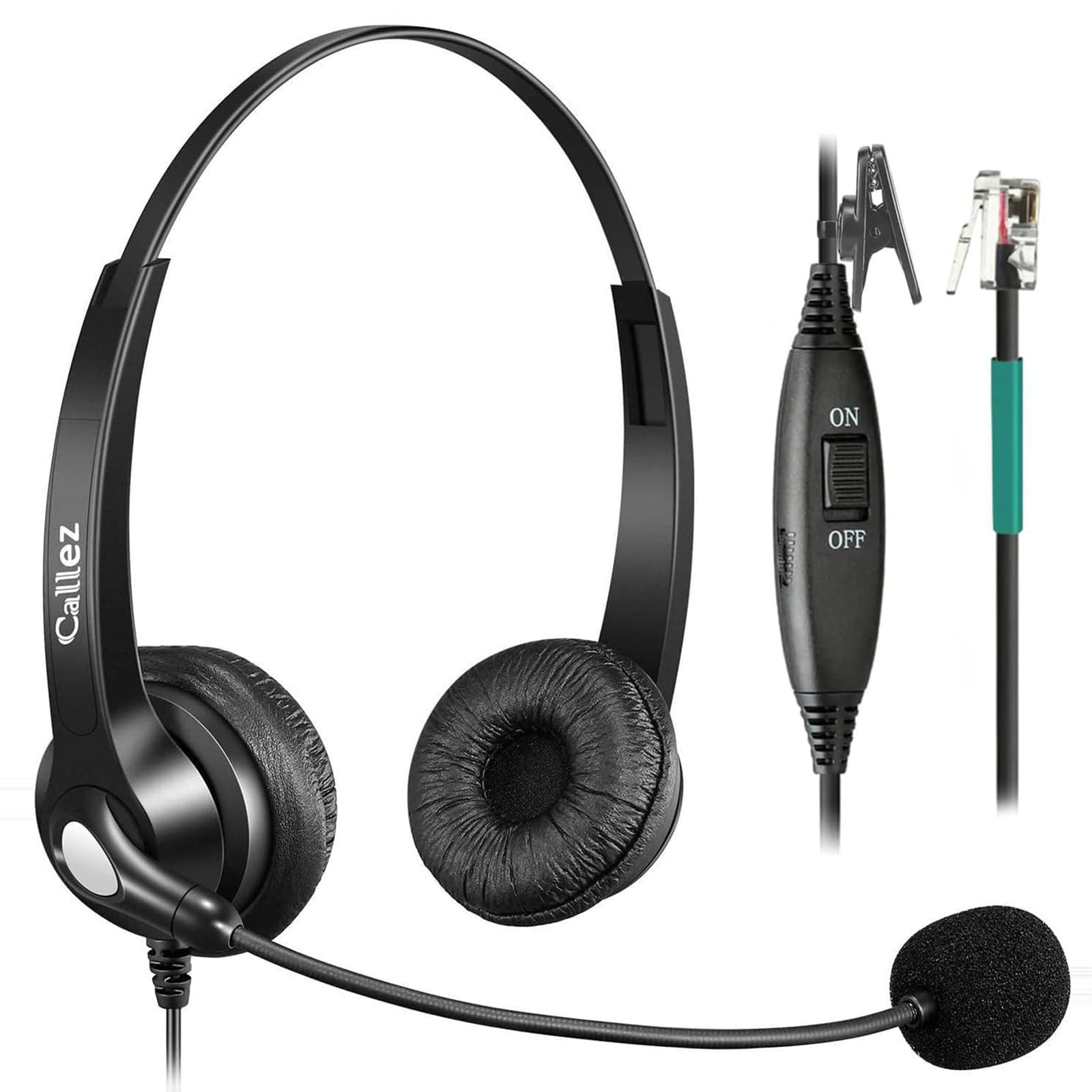 Callez Headset for Landline Wired Dual with Microphone Mute Volume Compatible with Oki for Call Centers and Offices Phones, Noise-Canceling чорний
Callez Headset for Landline Wired Dual with Microphone Mute Volume Compatible with Oki for Call Centers and Offices Phones, Noise-Canceling чорний