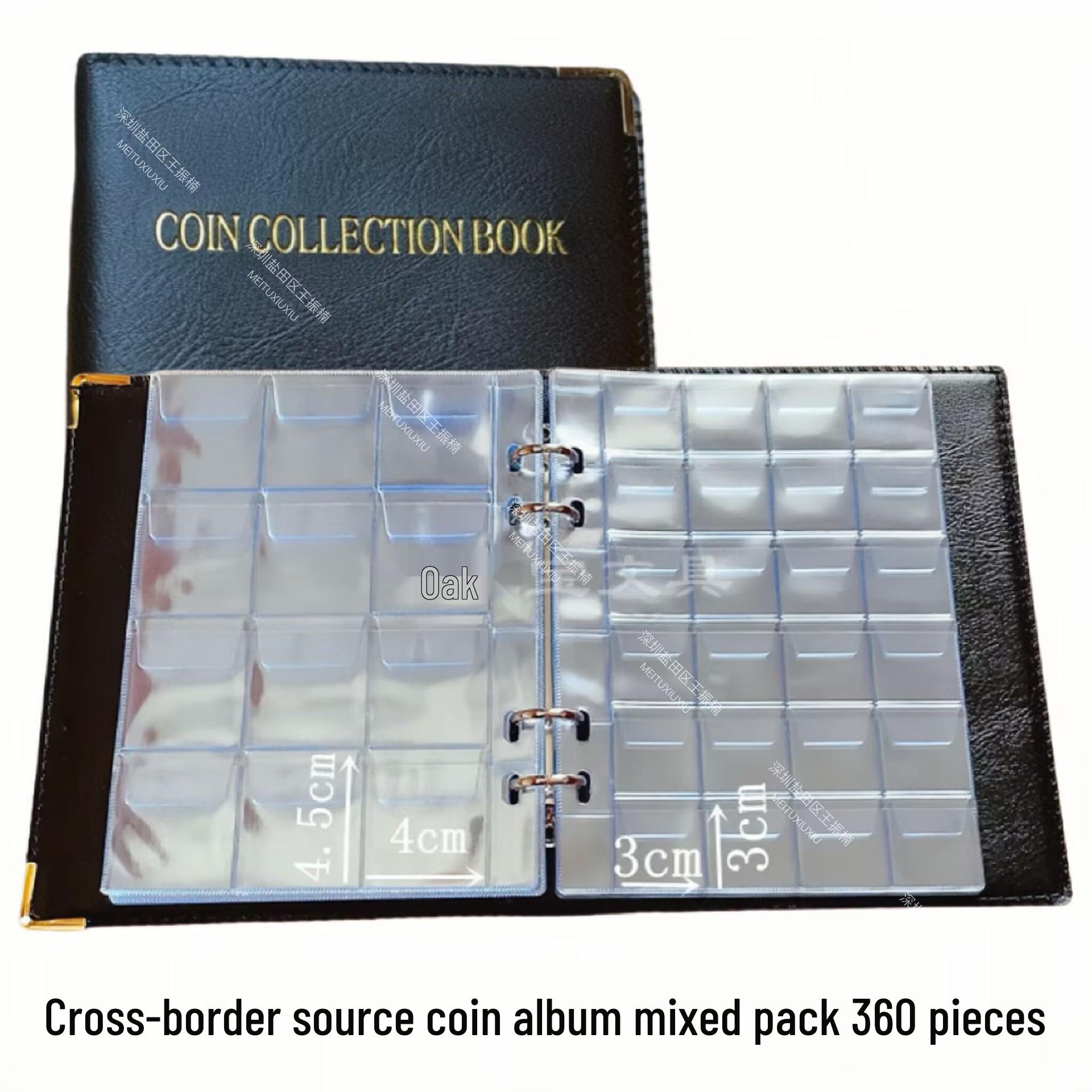 Cross-Border Coin Collection Album: 360-Coin Capacity for Ancient and Commemorative Coins 180 Slots Mixed (120 Small, 60 Large)
Cross-Border Coin Collection Album: 360-Coin Capacity for Ancient and Commemorative Coins 180 Slots Mixed (120 Small, 60 Large)