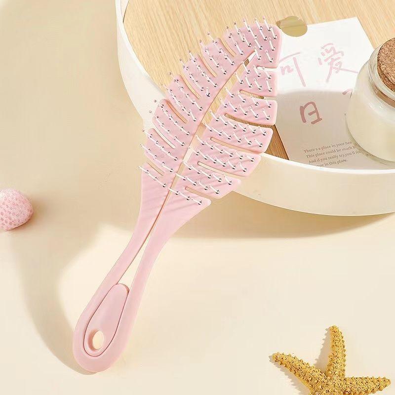 Leaf Shaped Hairbrush with Air Cushion Flexible Bristles Scalp Massager Detangling Comb for All Hair Types Lightweight Durable Design One Size рожевий
Leaf Shaped Hairbrush with Air Cushion Flexible Bristles Scalp Massager Detangling Comb for All Hair Types Lightweight Durable Design One Size рожевий