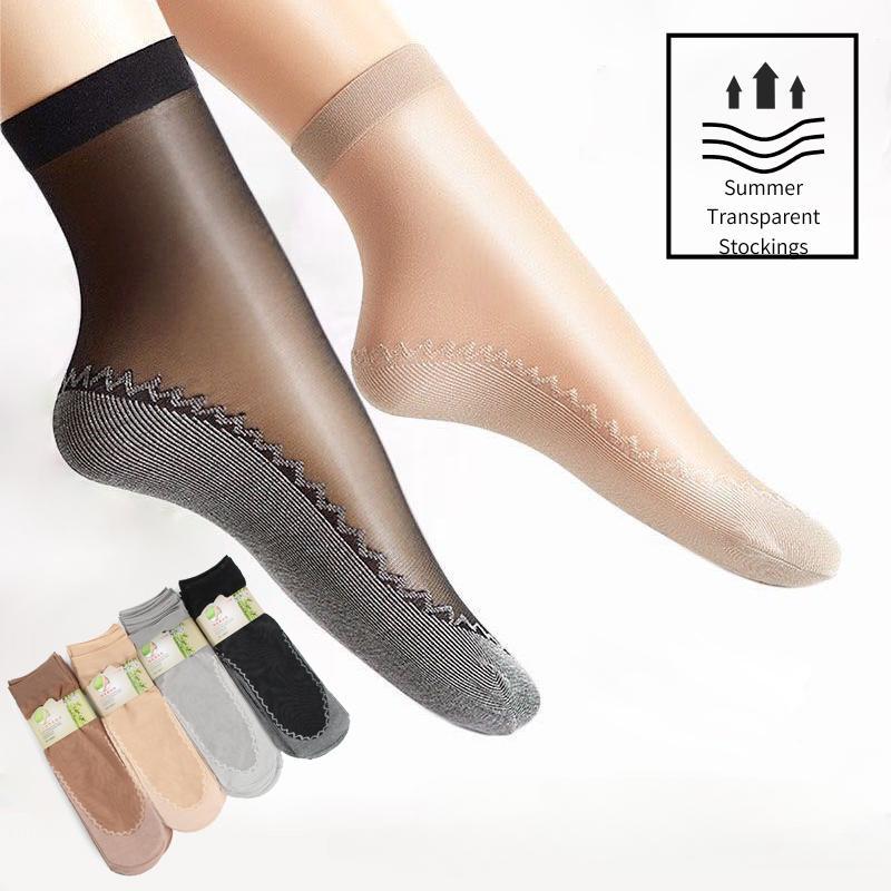 10pair Ultrathin Transparent Socks for Summer Cotton Silk Thin Socks Lady Lace Mesh Elastic Socks Patchwork Crystal Ankle Socks Female Short Socks
10pair Ultrathin Transparent Socks for Summer Cotton Silk Thin Socks Lady Lace Mesh Elastic Socks Patchwork Crystal Ankle Socks Female Short Socks