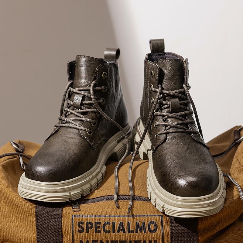 Мужские водонепроницаемые походные ботинки в стиле Мартин - британские высокие, на толстой подошве, нескользящие, осенне-зимние 44
Мужские водонепроницаемые походные ботинки в стиле Мартин - британские высокие, на толстой подошве, нескользящие, осенне-зимние 44