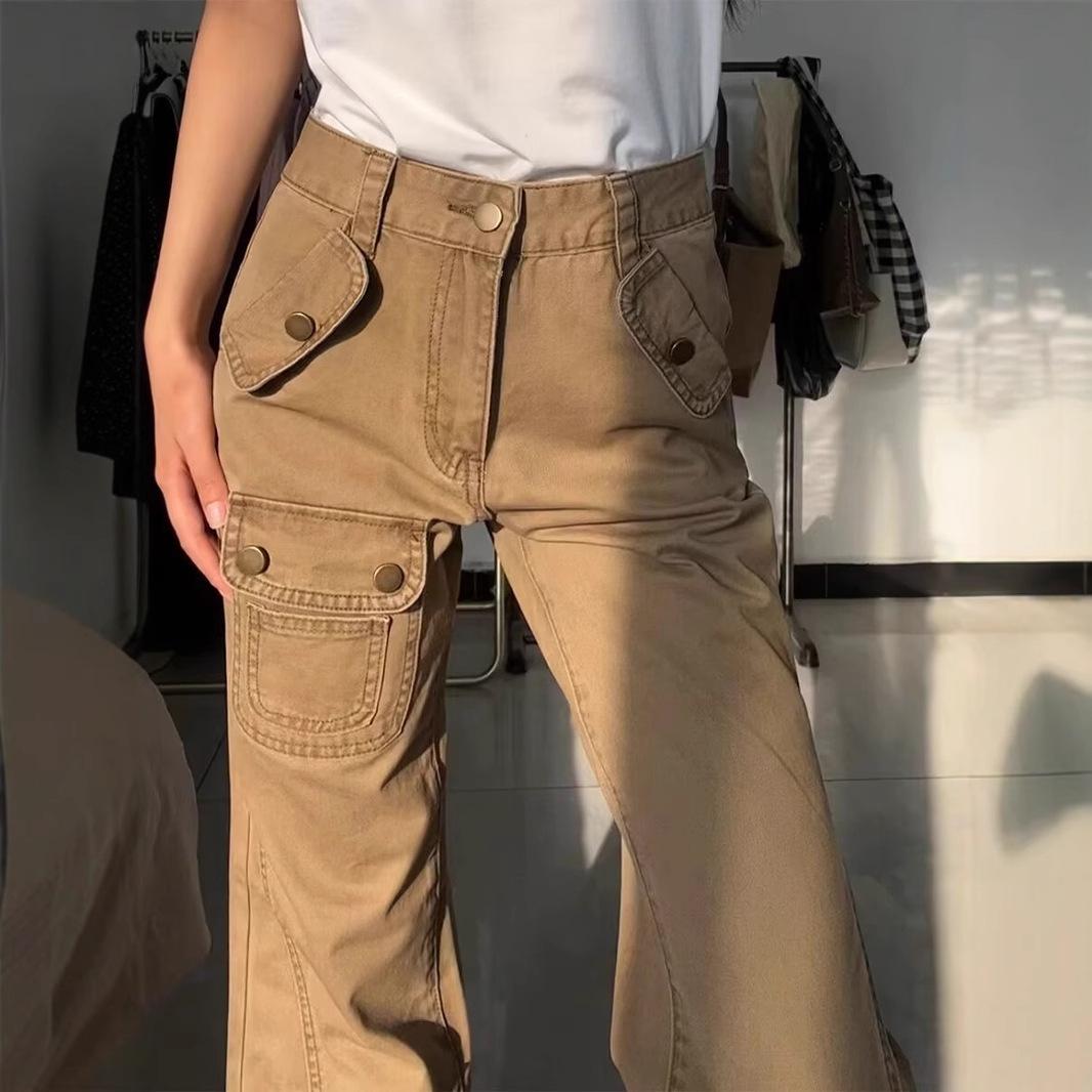 American High Street Women s Retro High-Waist Flared Cargo Jeans - Spring 2024 Slimming Multi-Pocket Floor-Length Pants Extra Large
American High Street Women s Retro High-Waist Flared Cargo Jeans - Spring 2024 Slimming Multi-Pocket Floor-Length Pants Extra Large