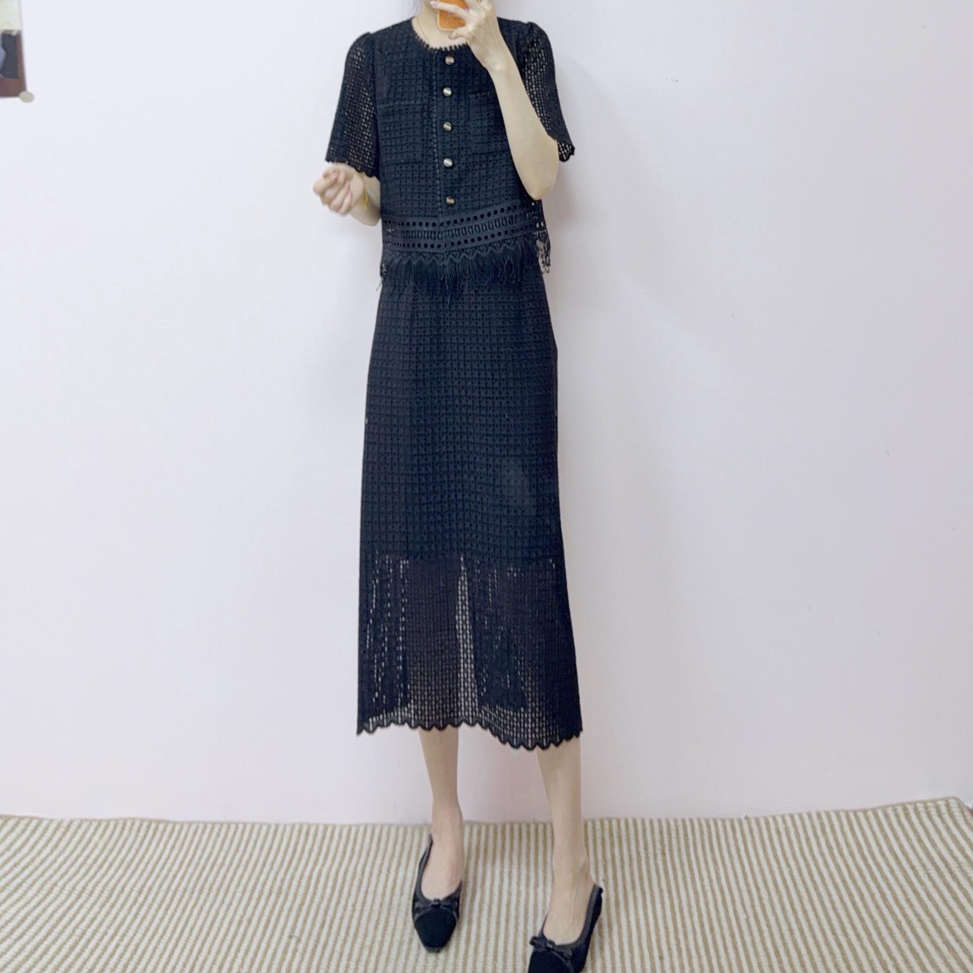2026 Summer Fashion Tassel Hollow-Out Top & High Waist Skirt Set L (54-59 kg) чёрный
2026 Summer Fashion Tassel Hollow-Out Top & High Waist Skirt Set L (54-59 kg) чёрный