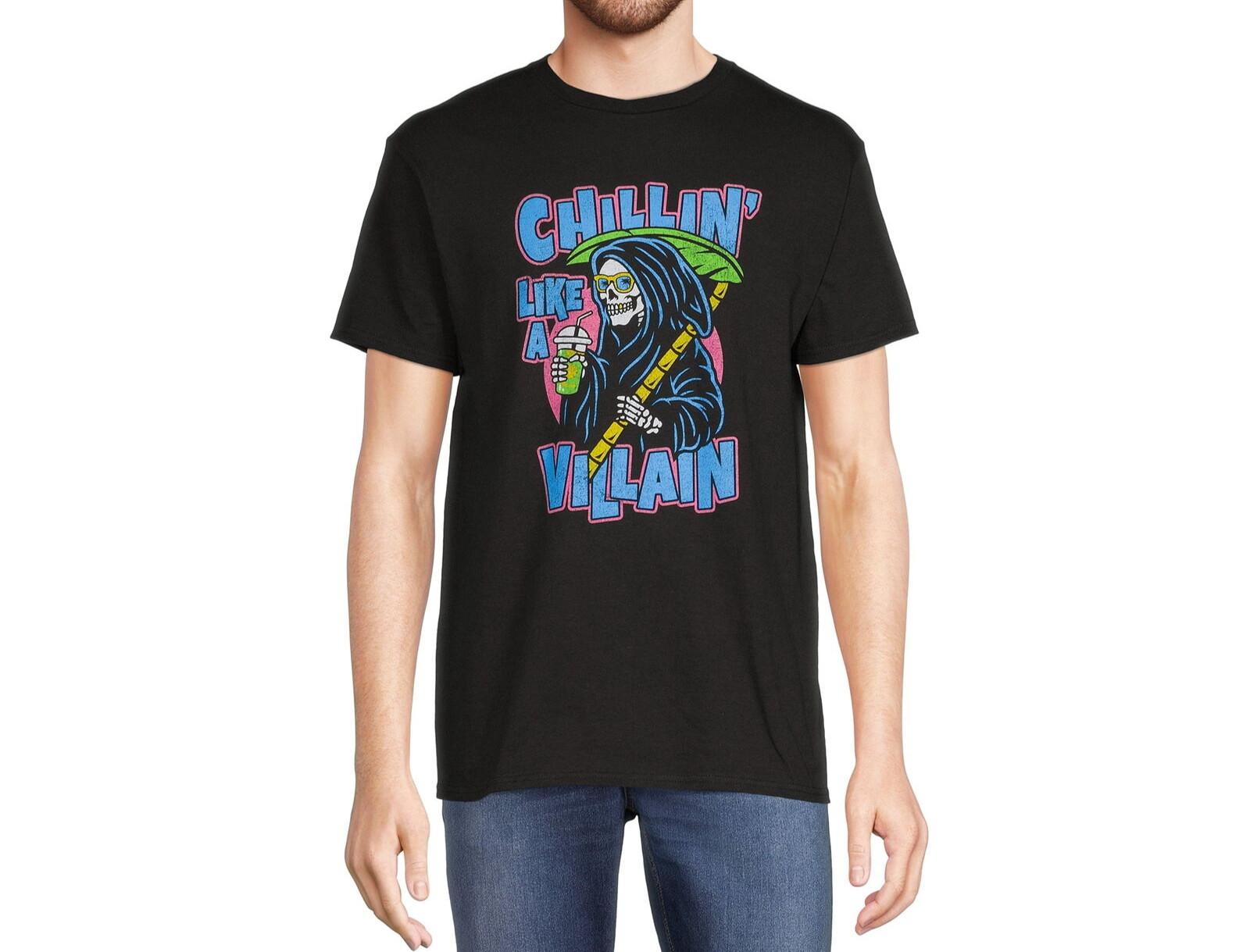 Humor Chillin Reaper Men s Short Sleeves Graphic Tee Black 2XL (50-52) 5XL різнокольоровий
Humor Chillin Reaper Men s Short Sleeves Graphic Tee Black 2XL (50-52) 5XL різнокольоровий