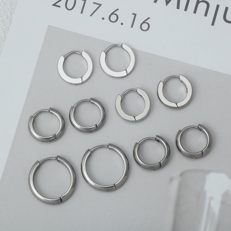Stainless Steel Fashionable Titanium Women s Hoop Earrings Model C (Pair) Width 3mm Outer Diameter 13mm
Stainless Steel Fashionable Titanium Women s Hoop Earrings Model C (Pair) Width 3mm Outer Diameter 13mm