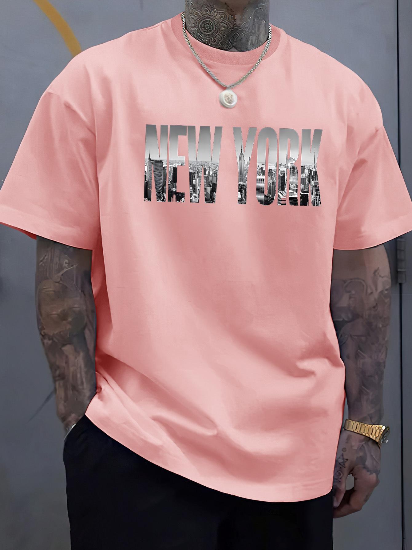 Summer men s 100% pure cotton casual loose fit plus size New York City pattern printed round neck short sleeved T-shirt top 5XL різнокольоровий
Summer men s 100% pure cotton casual loose fit plus size New York City pattern printed round neck short sleeved T-shirt top 5XL різнокольоровий